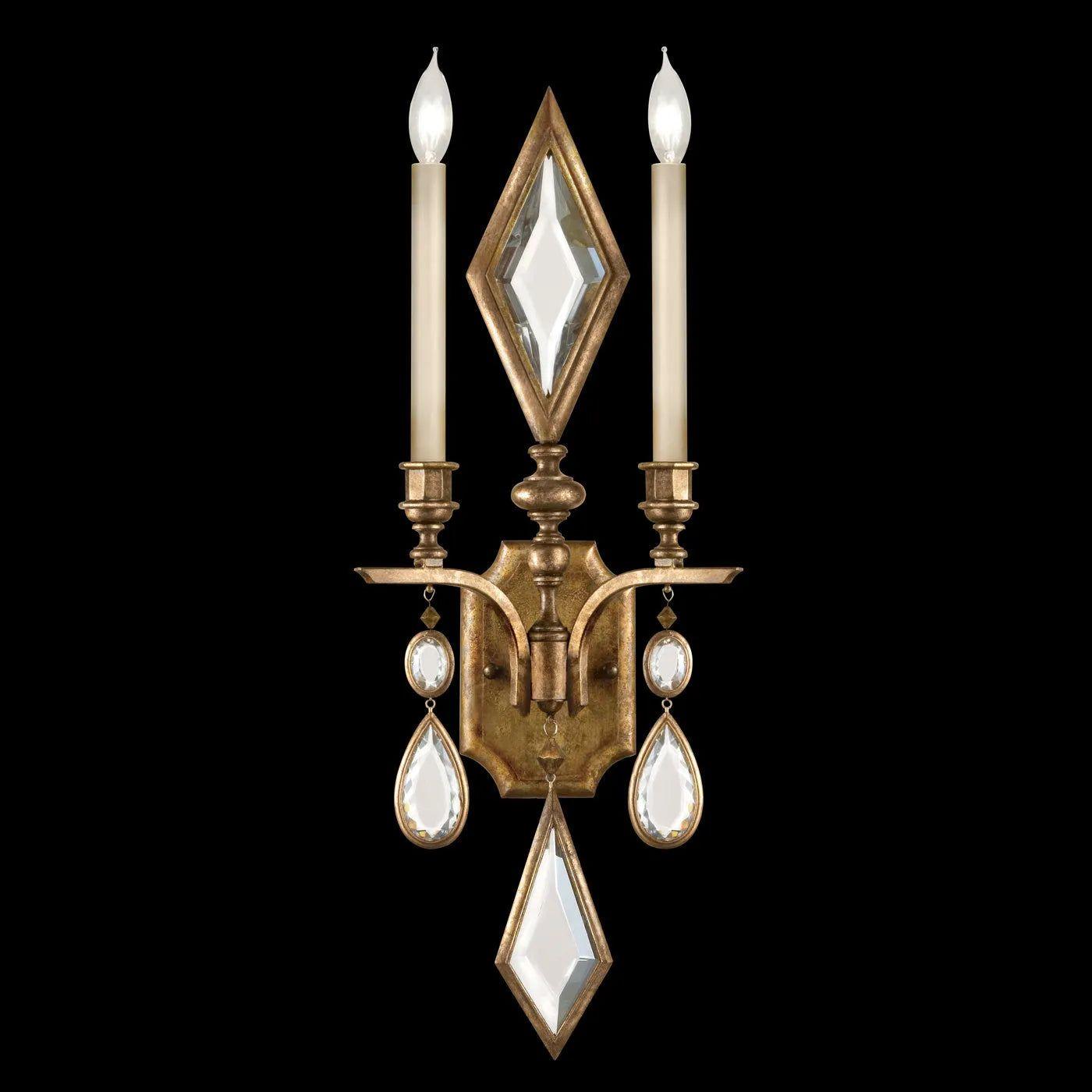Fine Art Handcrafted Lighting - Encased Gems 29-Inch Two Light Wall Sconce - 718150-1ST - Canada Light Shop