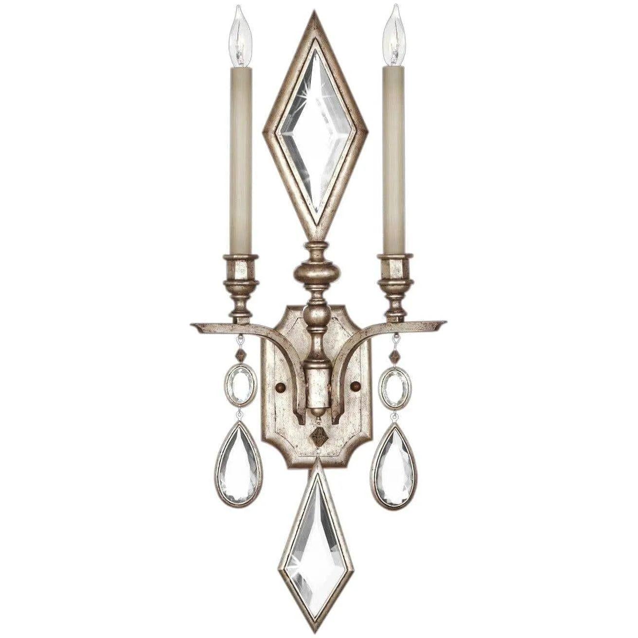 Fine Art Handcrafted Lighting - Encased Gems 29-Inch Two Light Wall Sconce - 729050-3ST - Canada Light Shop
