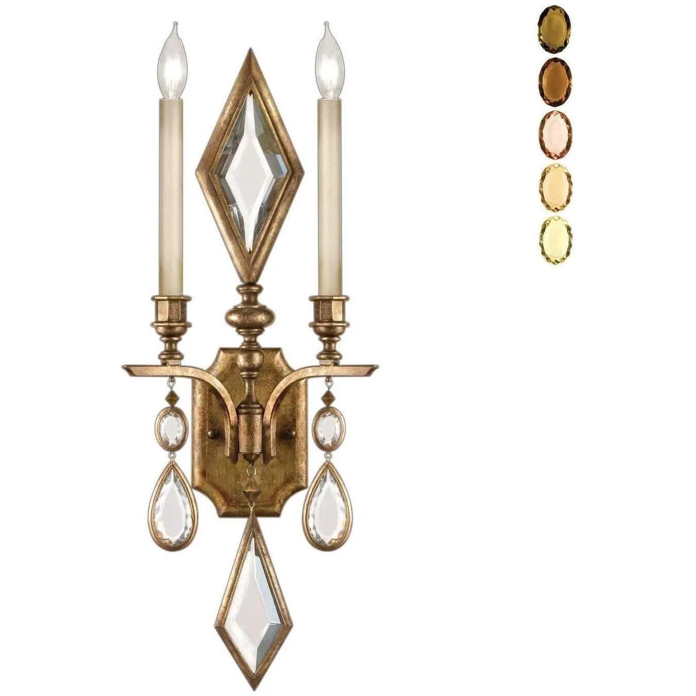 Fine Art Handcrafted Lighting - Encased Gems 29-Inch Two Light Wall Sconce - 729150-1ST - Canada Light Shop