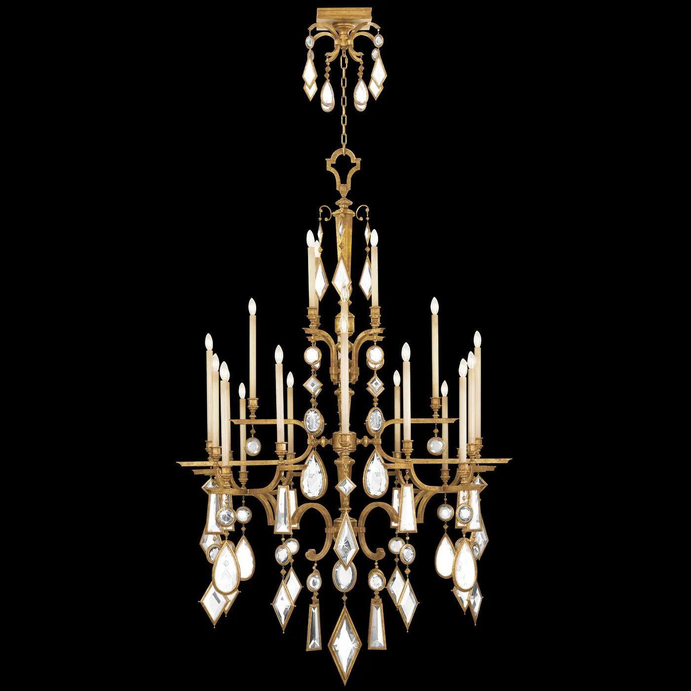 Fine Art Handcrafted Lighting - Encased Gems 53-Inch 24 Light Chandelier - 709440-1ST - Canada Light Shop