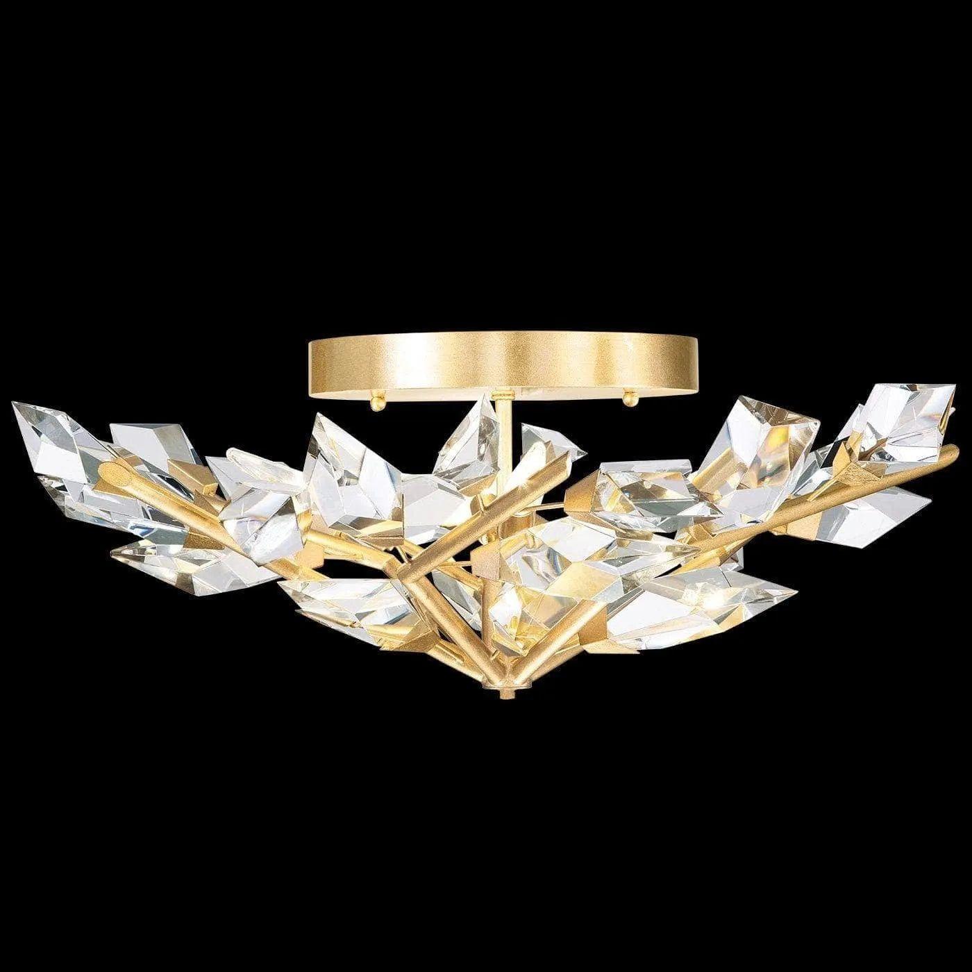 Fine Art Handcrafted Lighting - Foret 31-Inch Four Light Semi-Flush Mount - 908740-2ST - Canada Light Shop