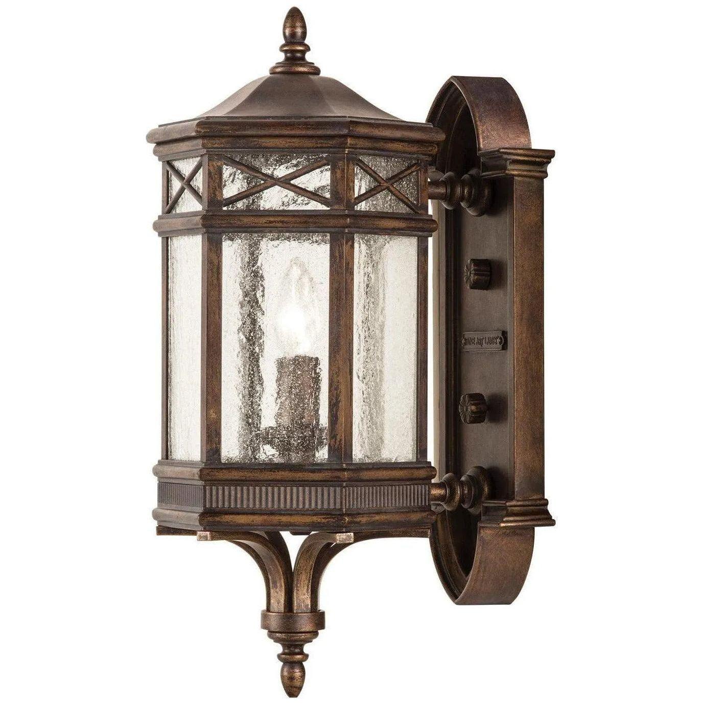 Fine Art Handcrafted Lighting - Holland Park 18-Inch One Light Outdoor Wall Mount - 844881ST - Canada Light Shop