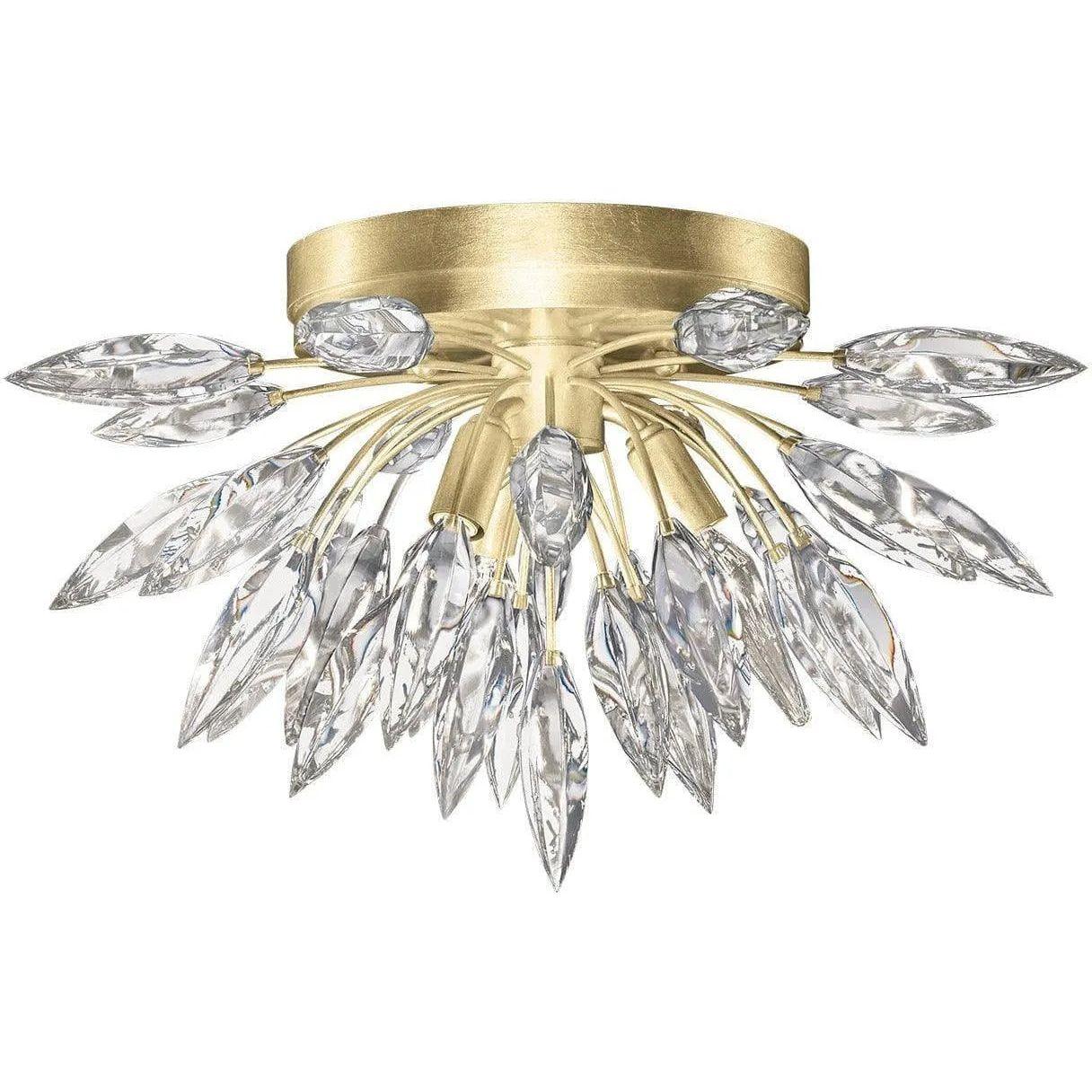 Fine Art Handcrafted Lighting - Lily Buds 18-Inch Three Light Flush Mount - 881440-1ST - Canada Light Shop