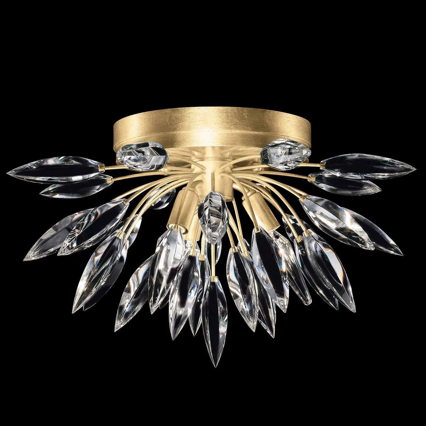 Fine Art Handcrafted Lighting - Lily Buds 18-Inch Three Light Flush Mount - 881440-1ST - Canada Light Shop