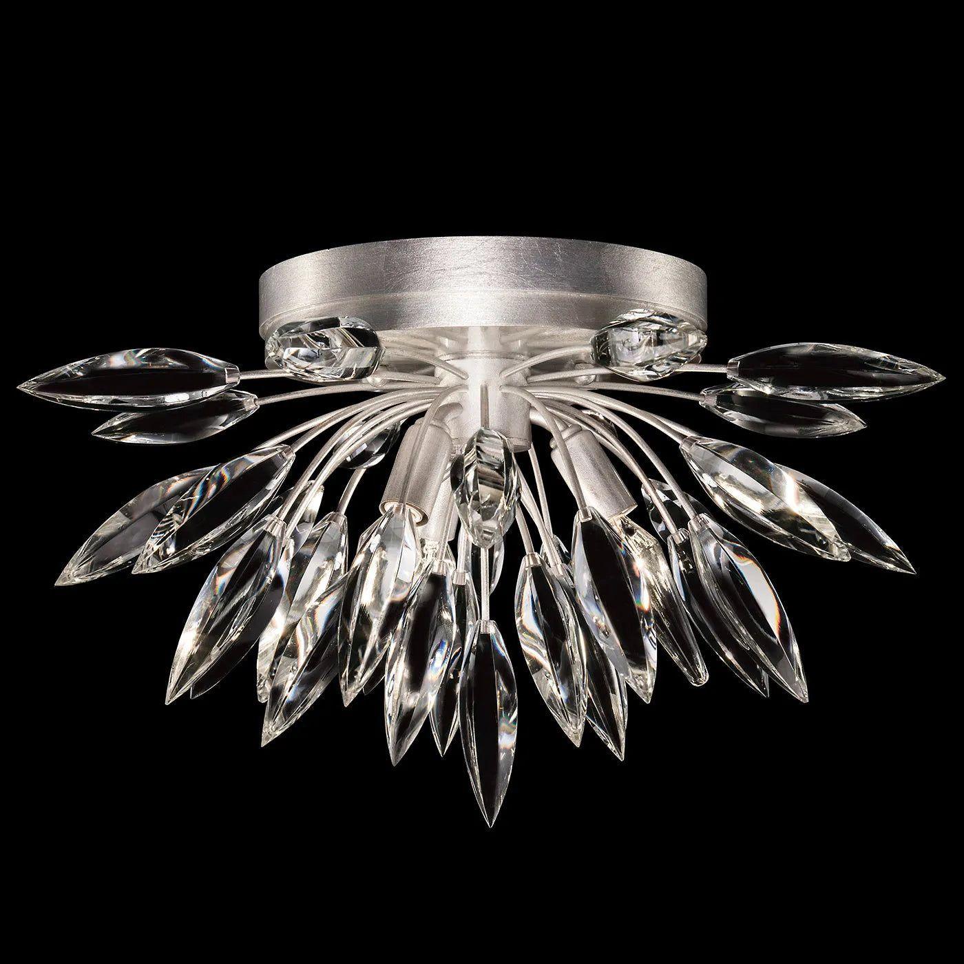 Fine Art Handcrafted Lighting - Lily Buds 18-Inch Three Light Flush Mount - 881440-1ST - Canada Light Shop