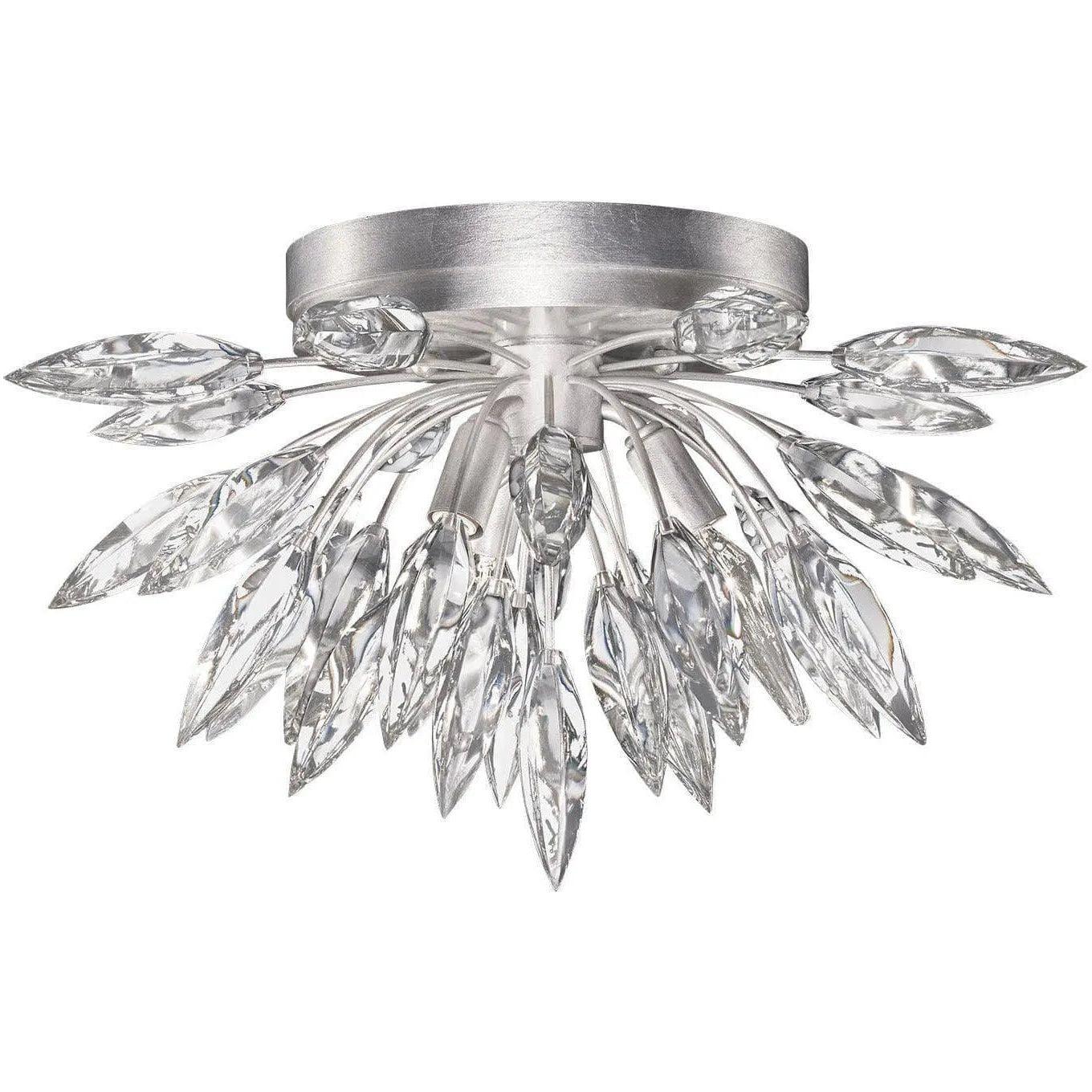 Fine Art Handcrafted Lighting - Lily Buds 18-Inch Three Light Flush Mount - 881440ST - Canada Light Shop