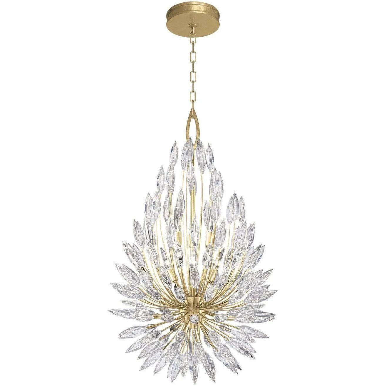 Fine Art Handcrafted Lighting - Lily Buds 24-Inch Seven Light Pendant - 883840-1ST - Canada Light Shop