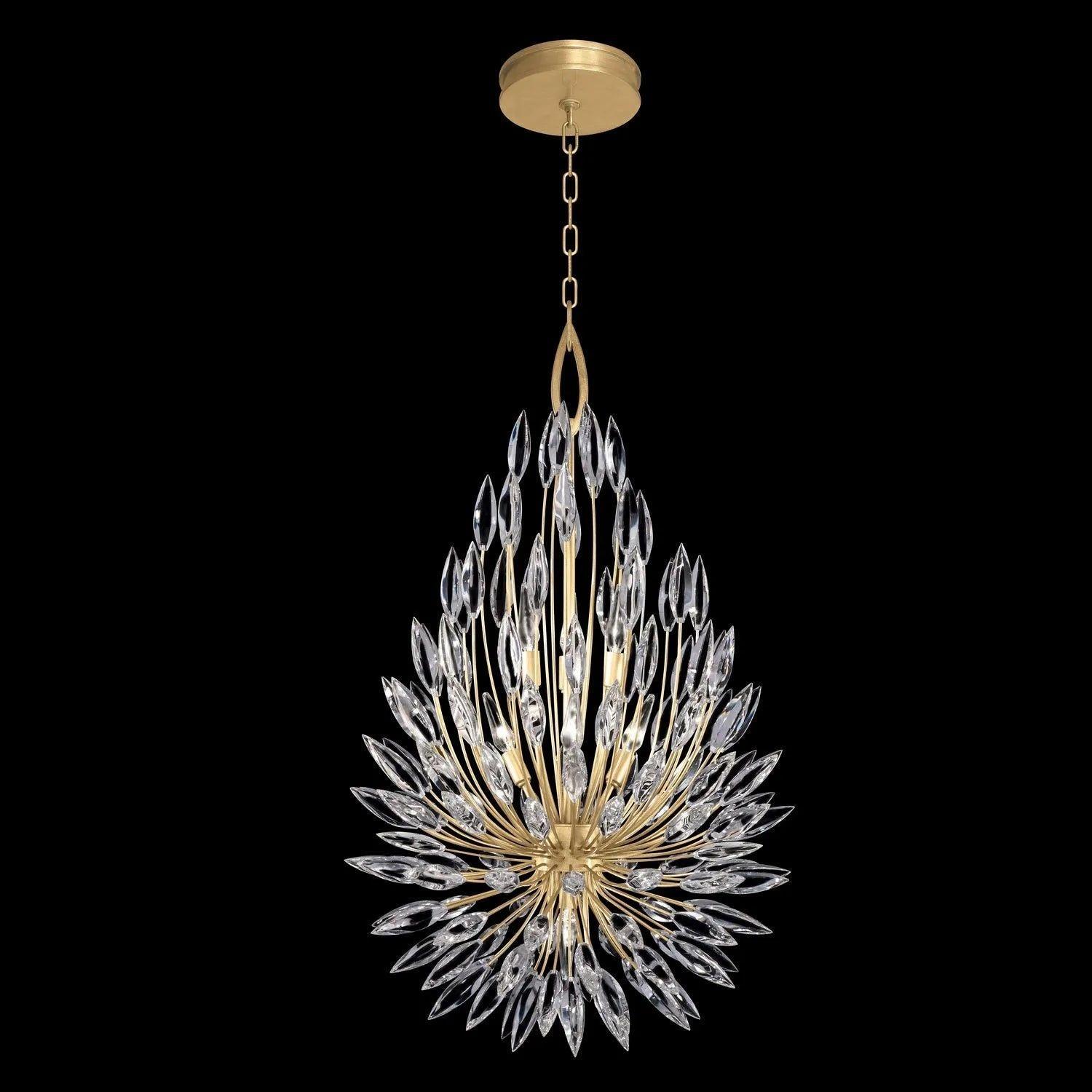 Fine Art Handcrafted Lighting - Lily Buds 24-Inch Seven Light Pendant - 883840-1ST - Canada Light Shop