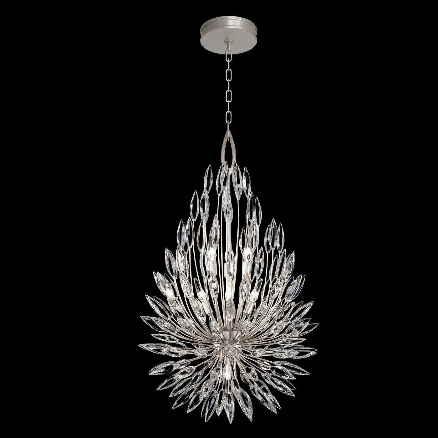 Fine Art Handcrafted Lighting - Lily Buds 24-Inch Seven Light Pendant - 883840-1ST - Canada Light Shop