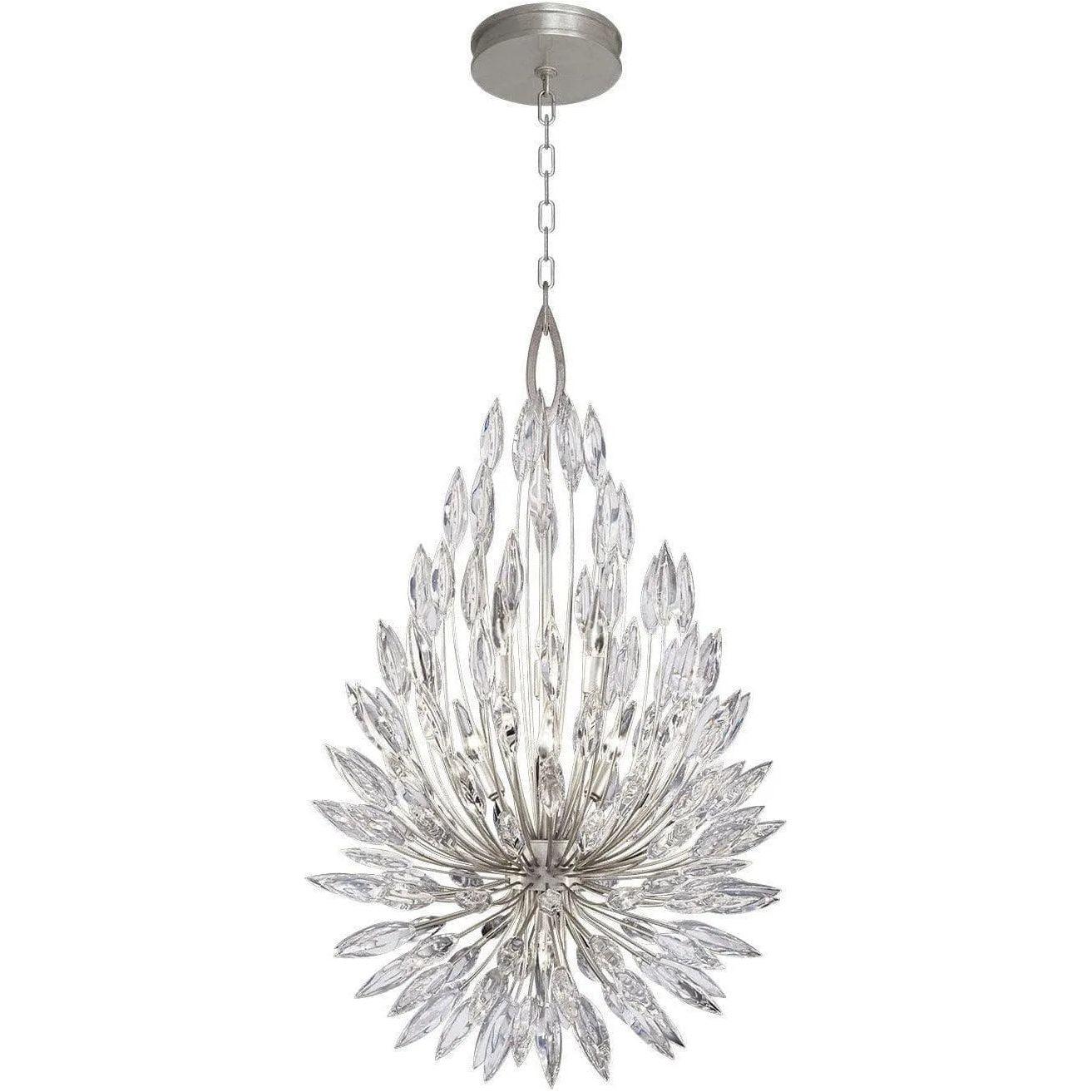 Fine Art Handcrafted Lighting - Lily Buds 24-Inch Seven Light Pendant - 883840ST - Canada Light Shop