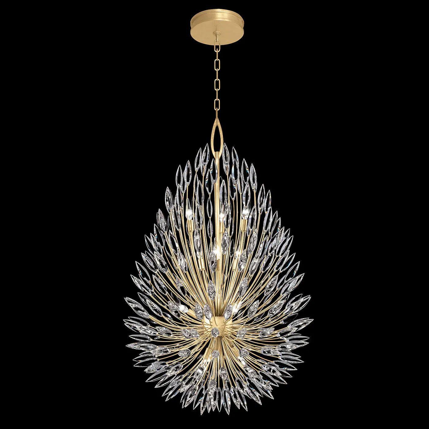 Fine Art Handcrafted Lighting - Lily Buds 33-Inch 12 Light Pendant - 883940-1ST - Canada Light Shop