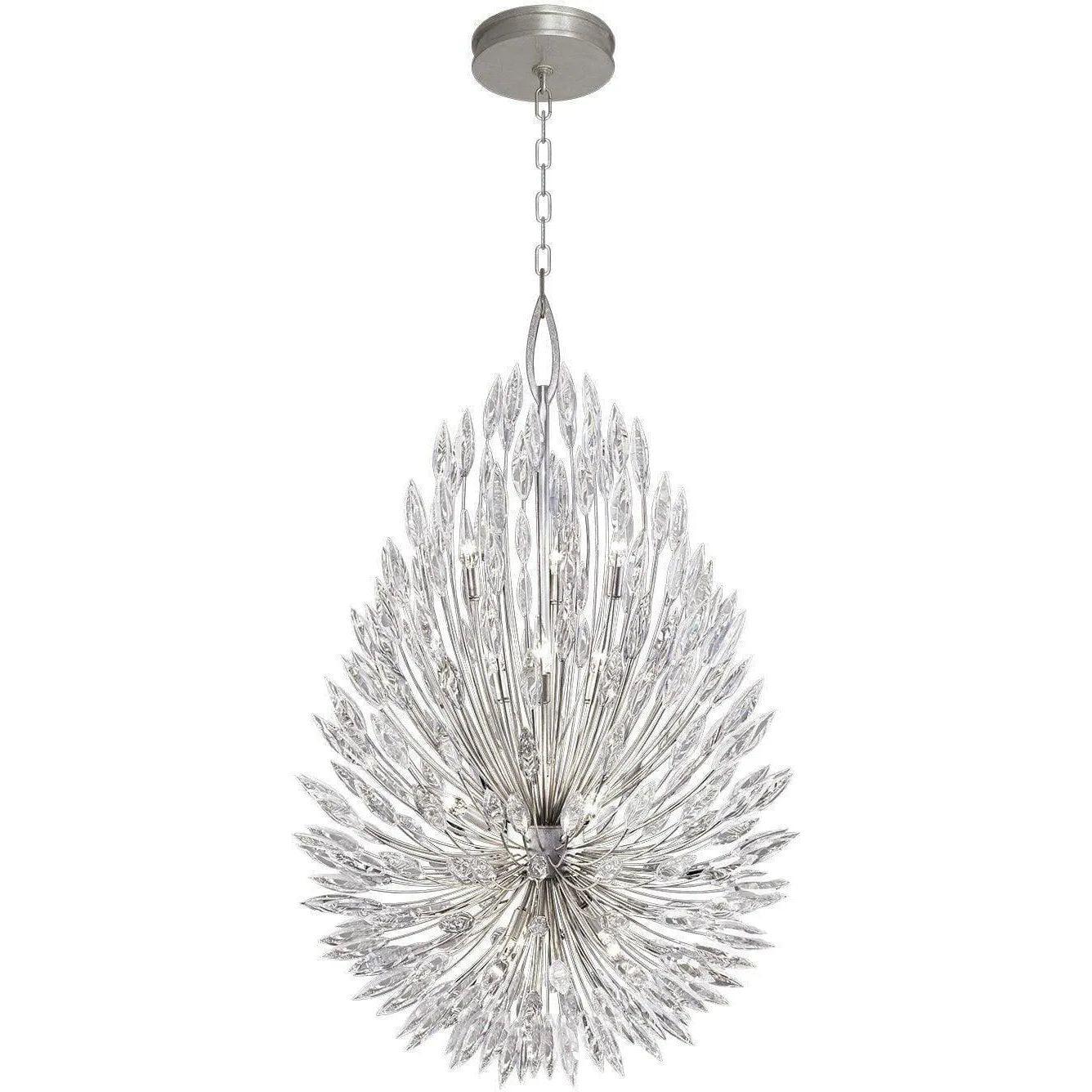 Fine Art Handcrafted Lighting - Lily Buds 33-Inch 12 Light Pendant - 883940ST - Canada Light Shop