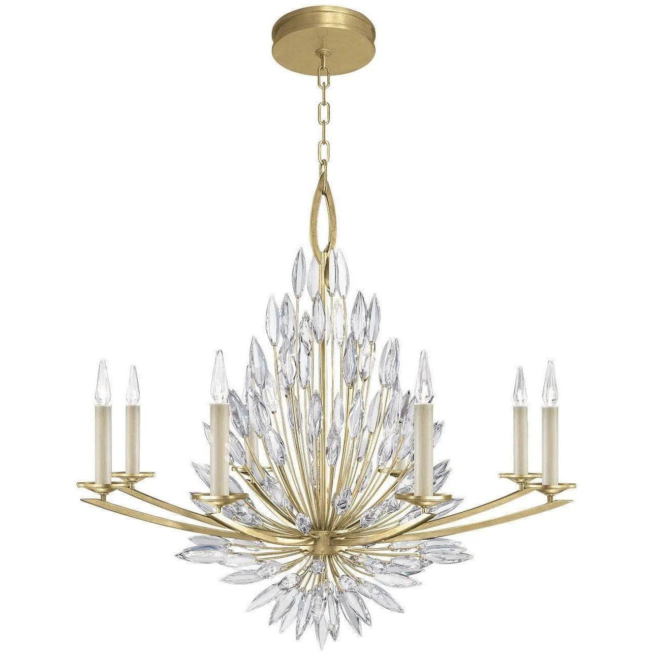 Fine Art Handcrafted Lighting - Lily Buds 41-Inch Eight Light Chandelier - 881240-1ST - Canada Light Shop