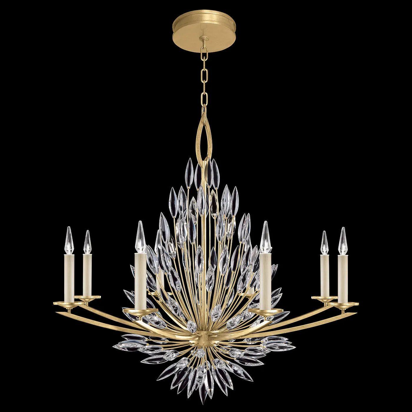 Fine Art Handcrafted Lighting - Lily Buds 41-Inch Eight Light Chandelier - 881240-1ST - Canada Light Shop