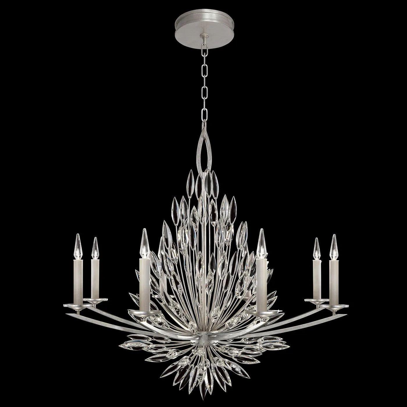 Fine Art Handcrafted Lighting - Lily Buds 41-Inch Eight Light Chandelier - 881240-1ST - Canada Light Shop
