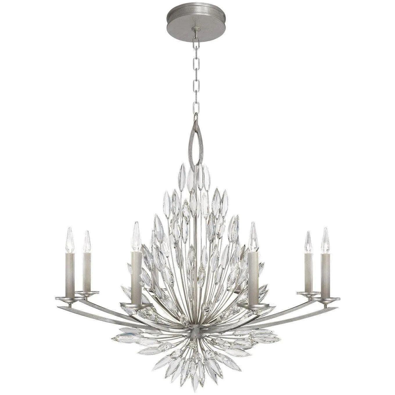 Fine Art Handcrafted Lighting - Lily Buds 41-Inch Eight Light Chandelier - 881240ST - Canada Light Shop