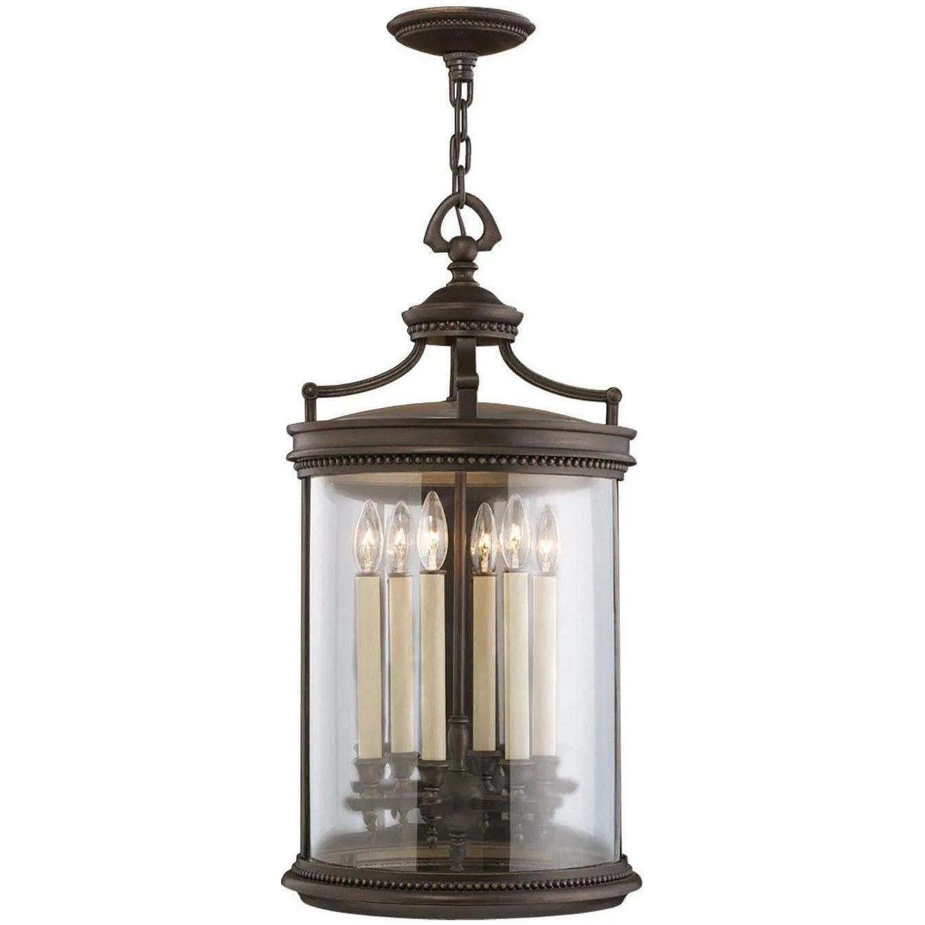 Fine Art Handcrafted Lighting - Louvre 15-Inch Six Light Outdoor Lantern - 538182ST - Canada Light Shop