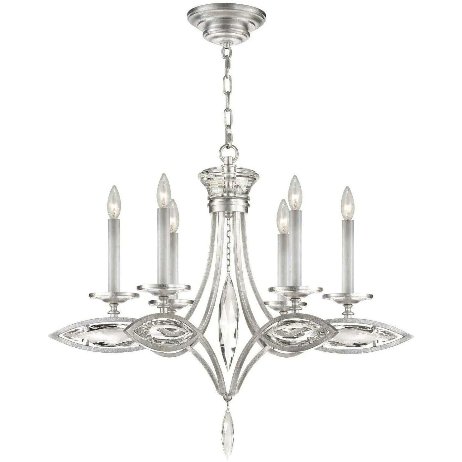 Fine Art Handcrafted Lighting - Marquise 29-Inch Six Light Chandelier - 843540-12ST - Canada Light Shop