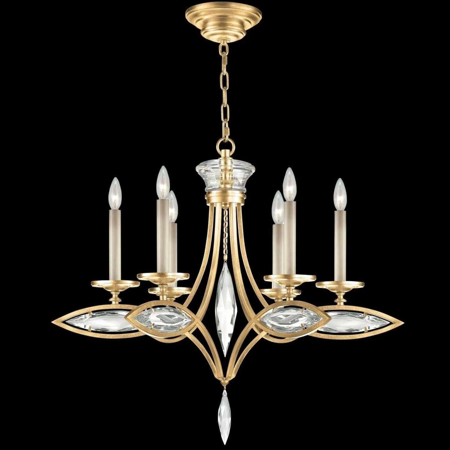 Fine Art Handcrafted Lighting - Marquise 29-Inch Six Light Chandelier - 843540-22ST - Canada Light Shop