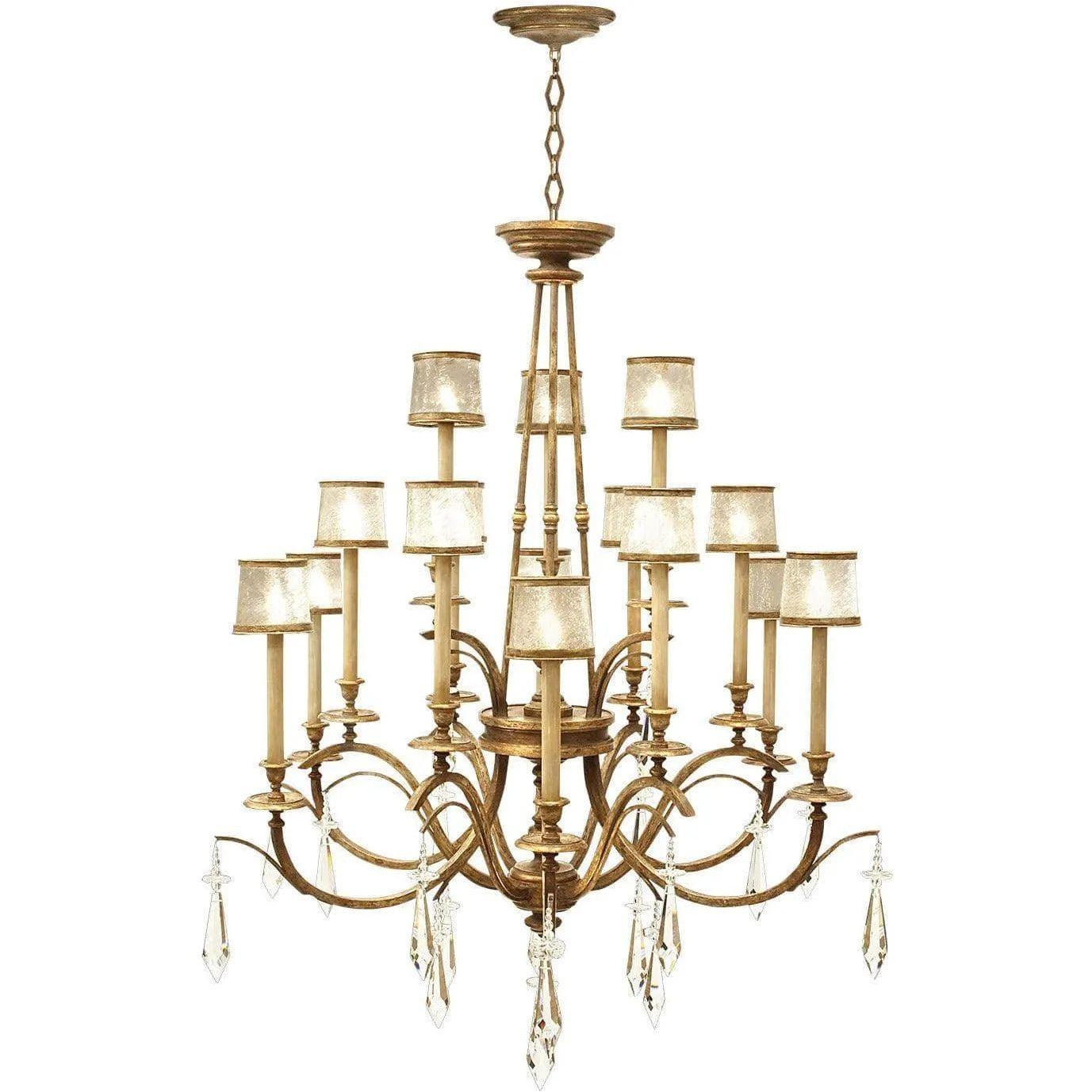 Fine Art Handcrafted Lighting - Monte Carlo 58-Inch 15 Light Chandelier - 567740ST - Canada Light Shop