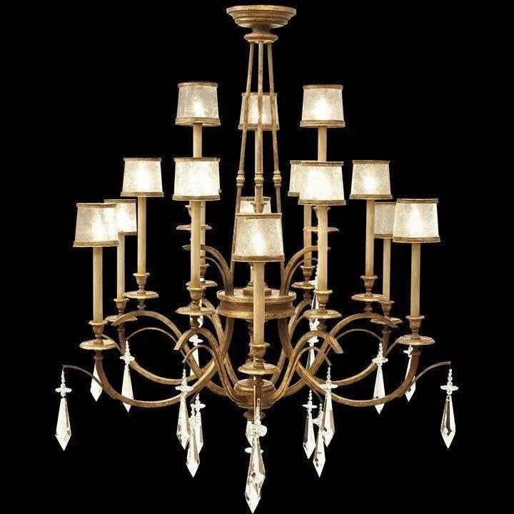 Fine Art Handcrafted Lighting - Monte Carlo 58-Inch 15 Light Chandelier - 567740ST - Canada Light Shop