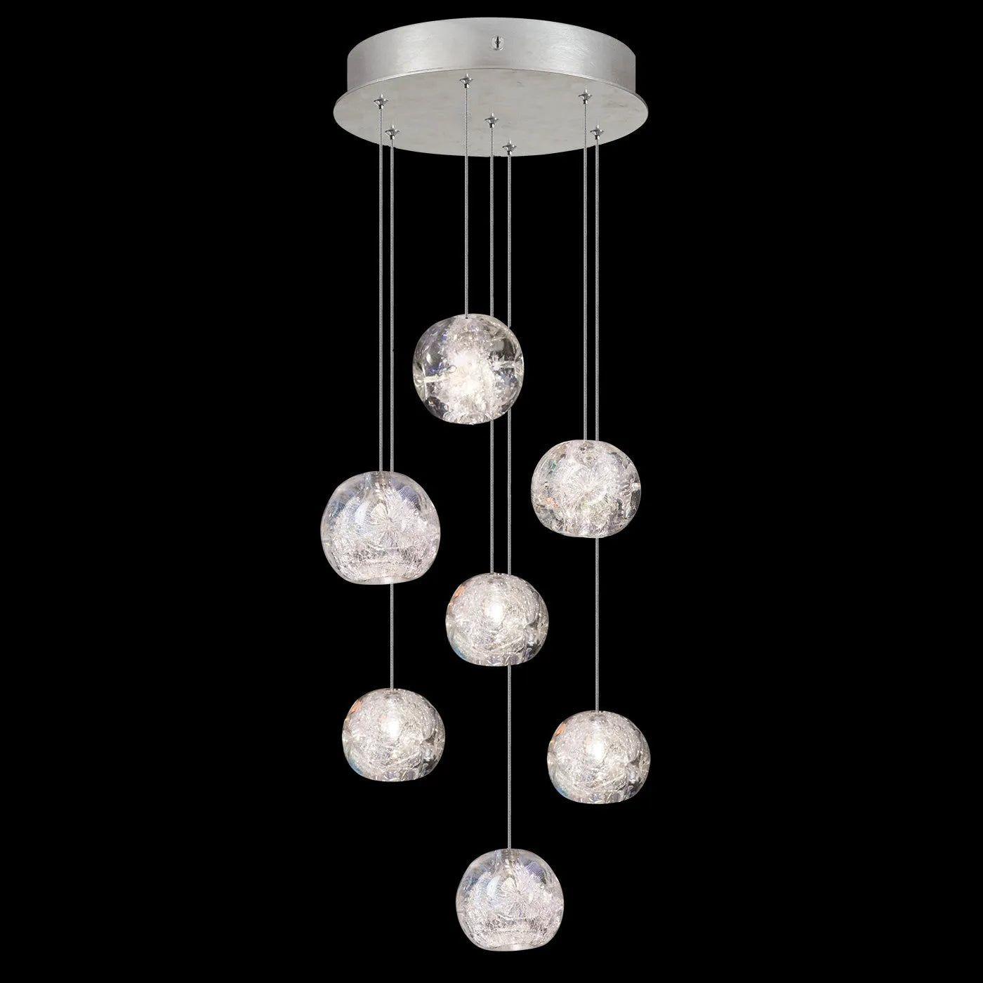 Fine Art Handcrafted Lighting - Natural Inspirations 14-Inch Seven Light Pendant - 852640-102LD - Canada Light Shop