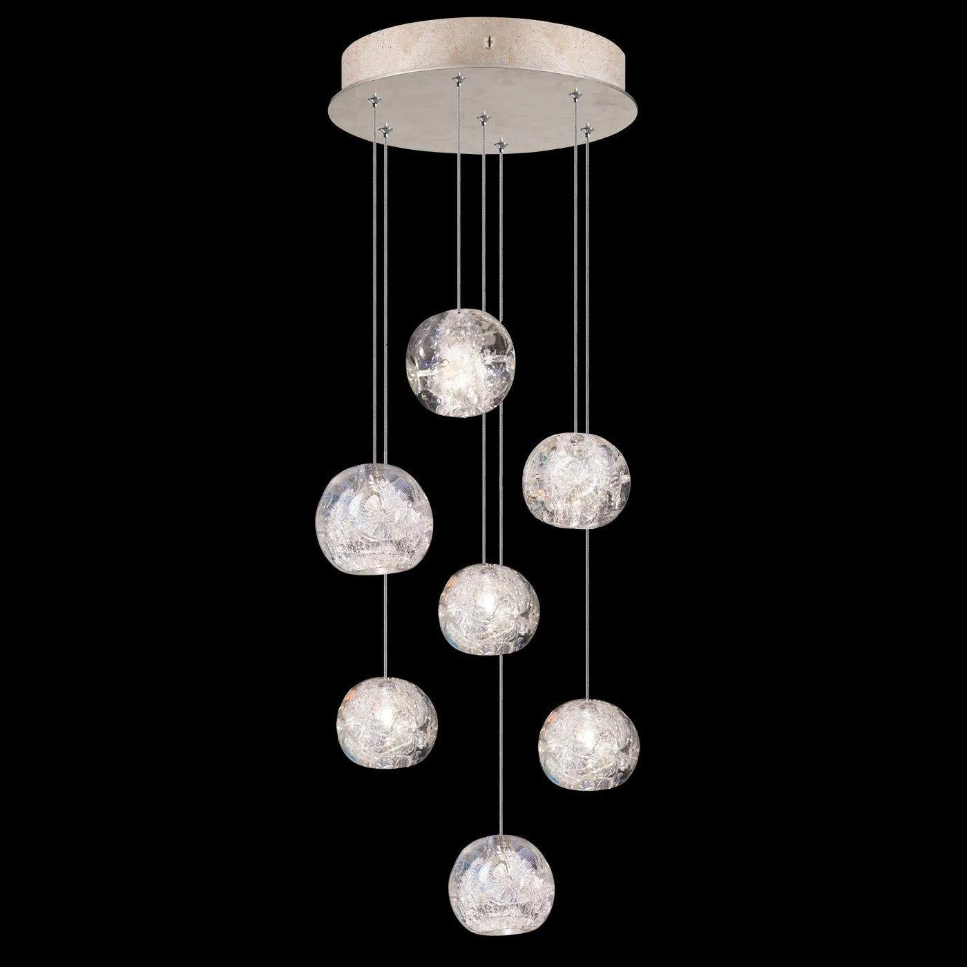 Fine Art Handcrafted Lighting - Natural Inspirations 14-Inch Seven Light Pendant - 852640-102LD - Canada Light Shop