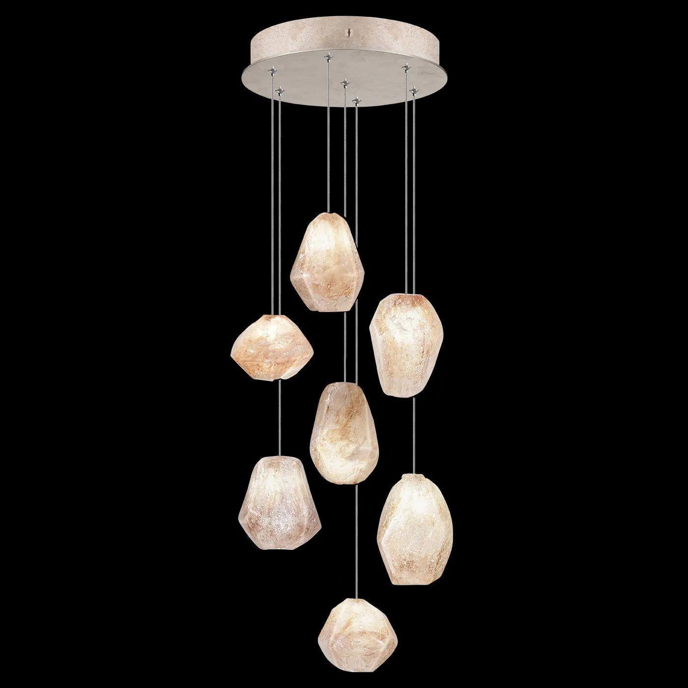 Fine Art Handcrafted Lighting - Natural Inspirations 14-Inch Seven Light Pendant - 852640-102LD - Canada Light Shop