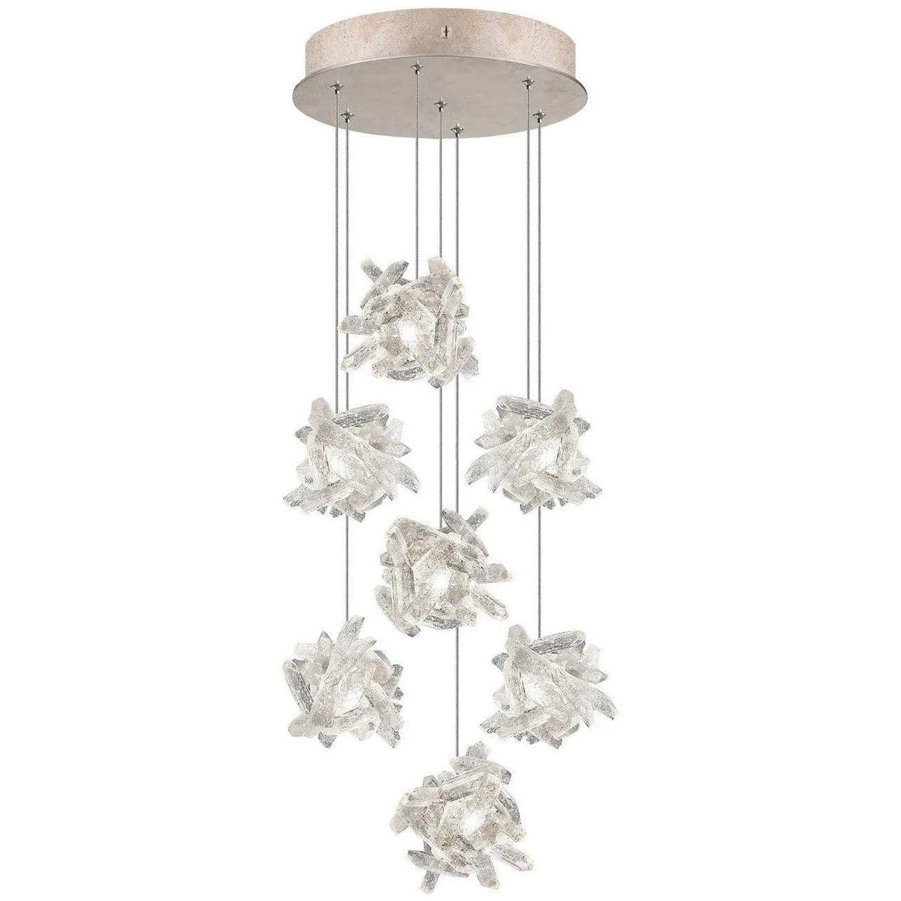 Fine Art Handcrafted Lighting - Natural Inspirations 14-Inch Seven Light Pendant - 852640-202LD - Canada Light Shop
