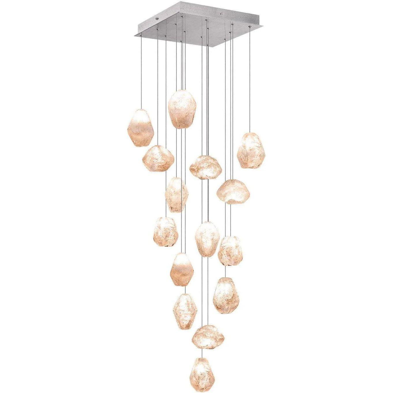 Fine Art Handcrafted Lighting - Natural Inspirations 19-Inch 15 Light Pendant - 853040-14LD - Canada Light Shop