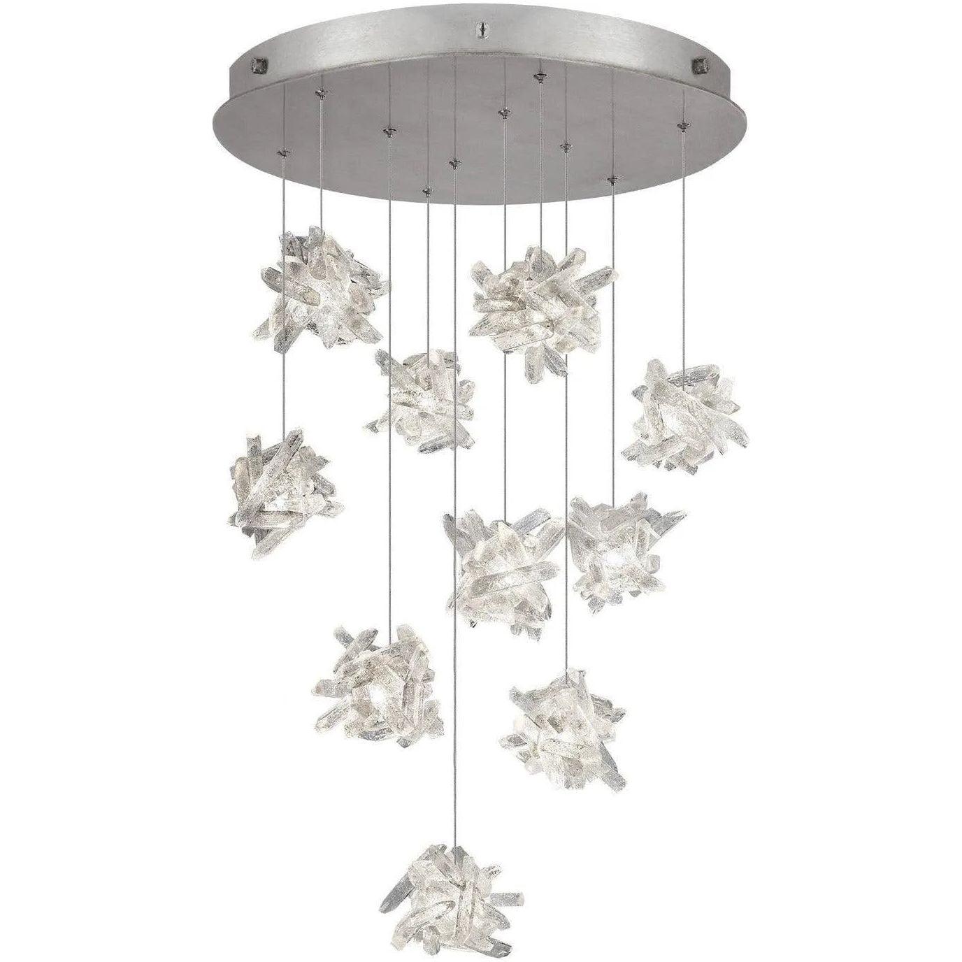 Fine Art Handcrafted Lighting - Natural Inspirations 22-Inch Ten Light Pendant - 863540-102LD - Canada Light Shop