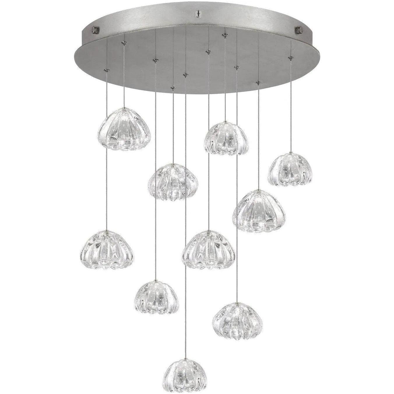 Fine Art Handcrafted Lighting - Natural Inspirations 22-Inch Ten Light Pendant - 863540-107LD - Canada Light Shop