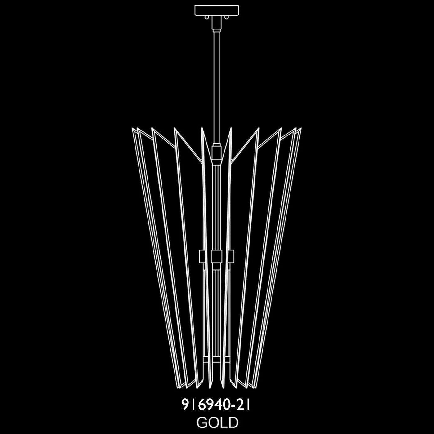 Fine Art Handcrafted Lighting - Newton 23-Inch Three Light Pendant - 916940-21ST - Canada Light Shop