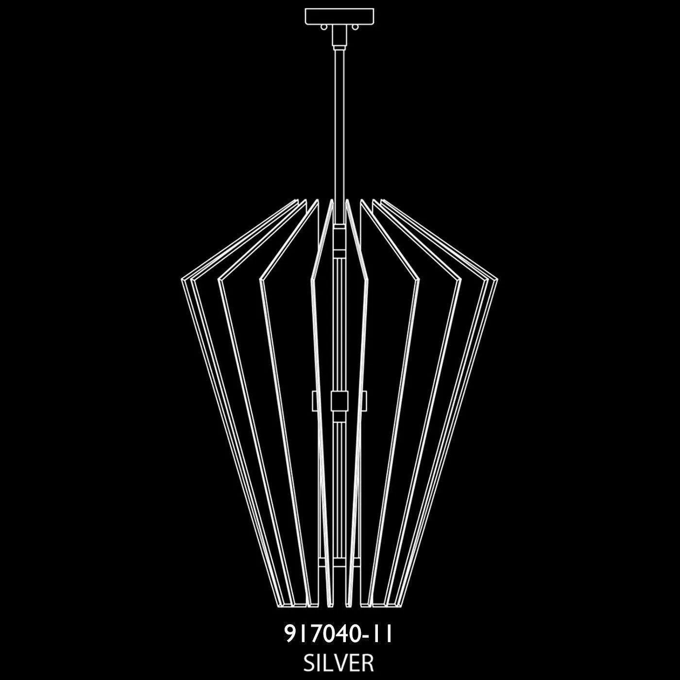 Fine Art Handcrafted Lighting - Newton 28-Inch Three Light Pendant - 917040-11ST - Canada Light Shop