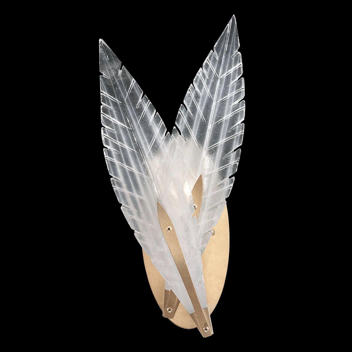 Fine Art Handcrafted Lighting - Plume 16-Inch One Light Wall Sconce - 894750-11ST - Canada Light Shop