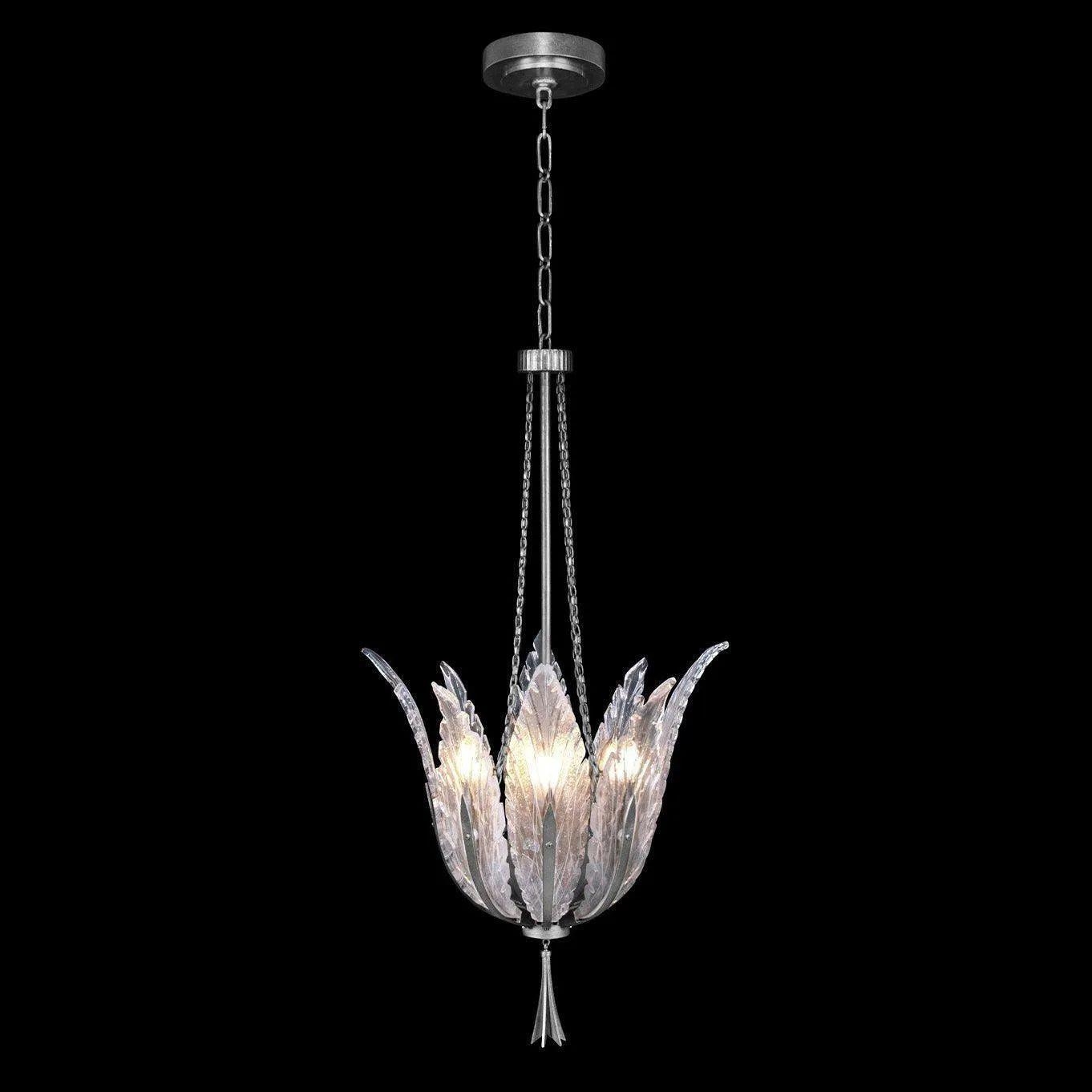 Fine Art Handcrafted Lighting - Plume 17-Inch Four Light Pendant - 893940-1ST - Canada Light Shop