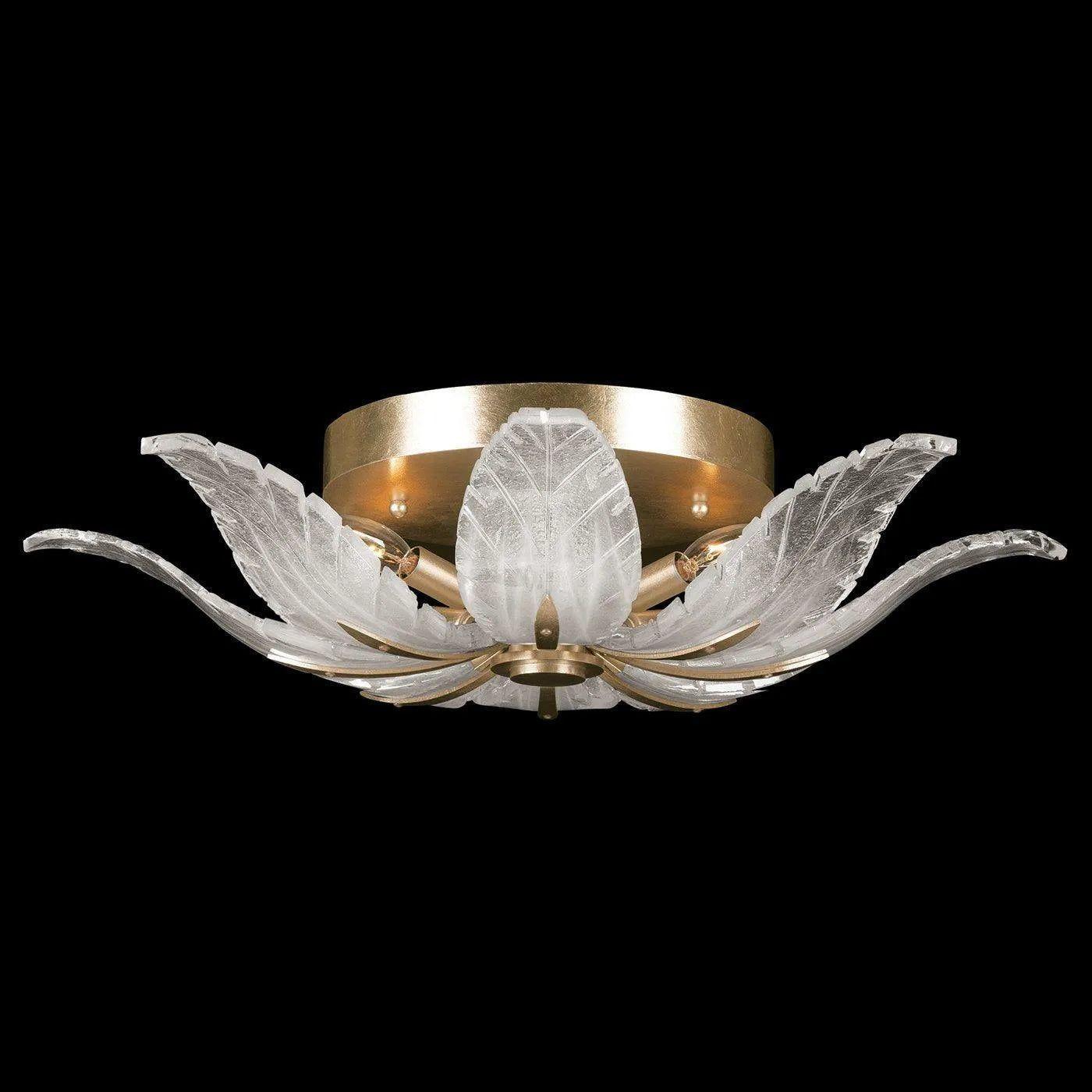 Fine Art Handcrafted Lighting - Plume 28-Inch Four Light Flush Mount - 894140-21ST - Canada Light Shop