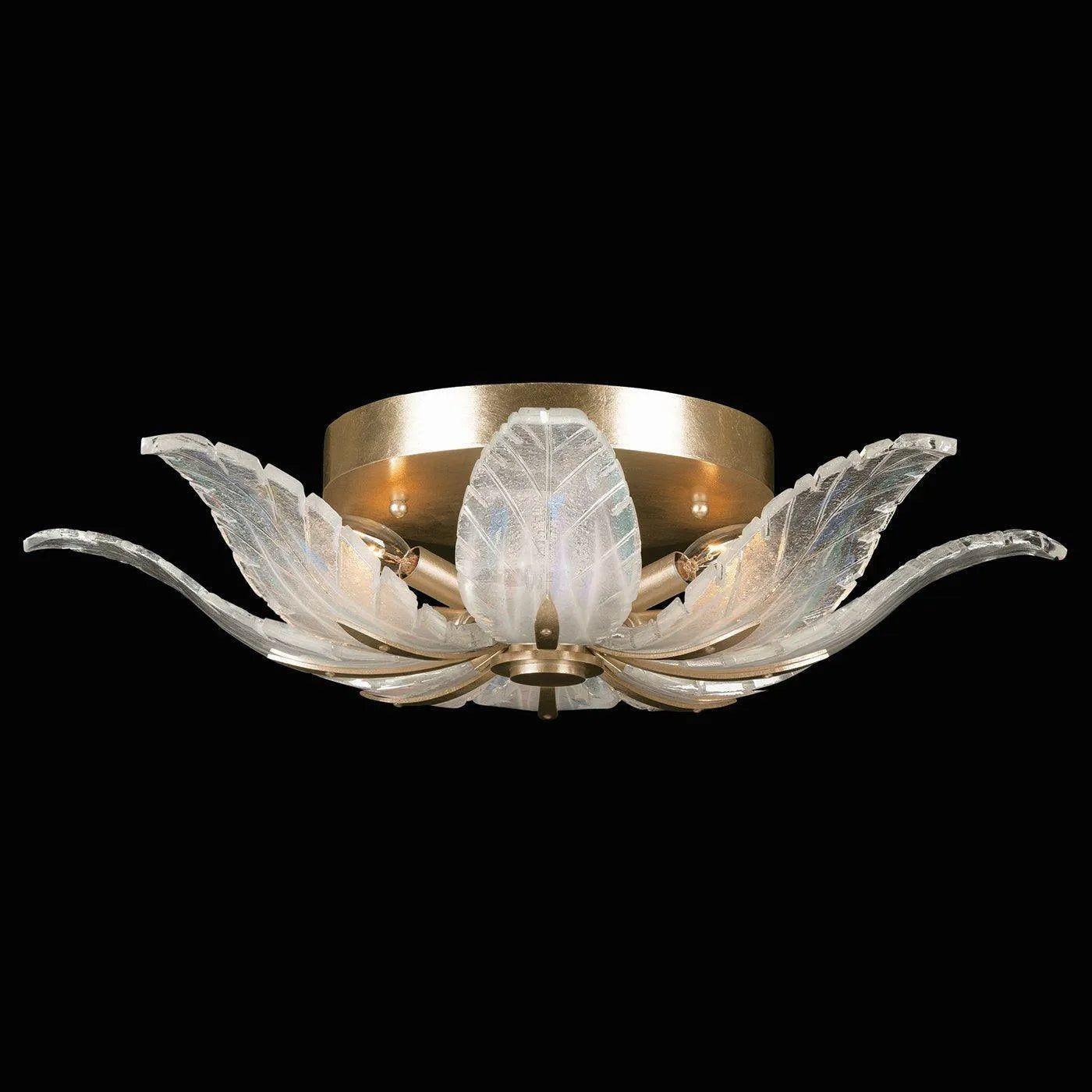 Fine Art Handcrafted Lighting - Plume 28-Inch Four Light Flush Mount - 894140-2ST - Canada Light Shop