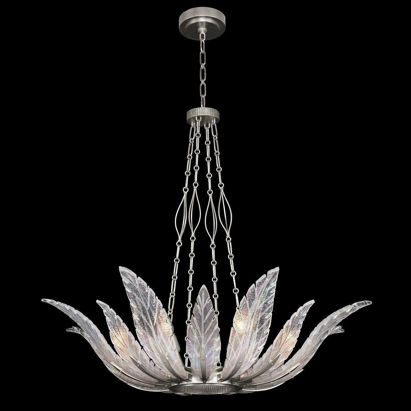 Fine Art Handcrafted Lighting - Plume 39-Inch Eight Light Pendant - 894040-1ST - Canada Light Shop