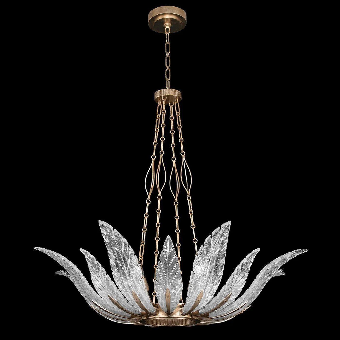 Fine Art Handcrafted Lighting - Plume 39-Inch Eight Light Pendant - 894040-21ST - Canada Light Shop