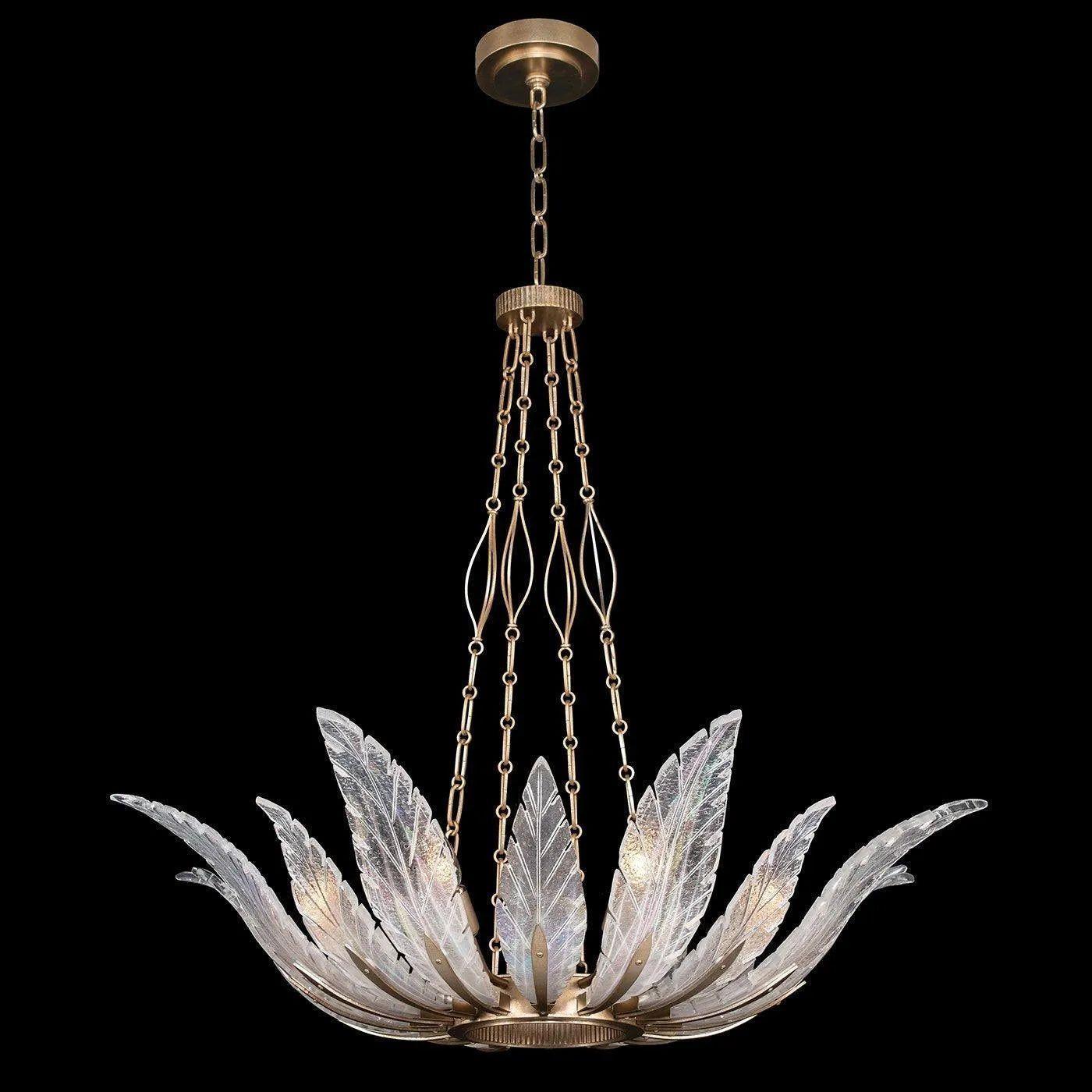Fine Art Handcrafted Lighting - Plume 39-Inch Eight Light Pendant - 894040-2ST - Canada Light Shop