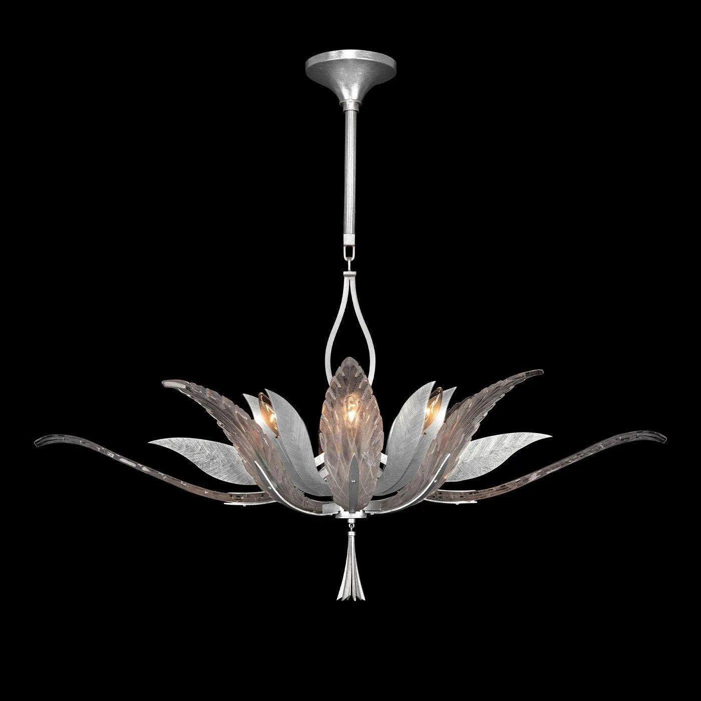 Fine Art Handcrafted Lighting - Plume 40-Inch Eight Light Pendant - 893740-1ST - Canada Light Shop