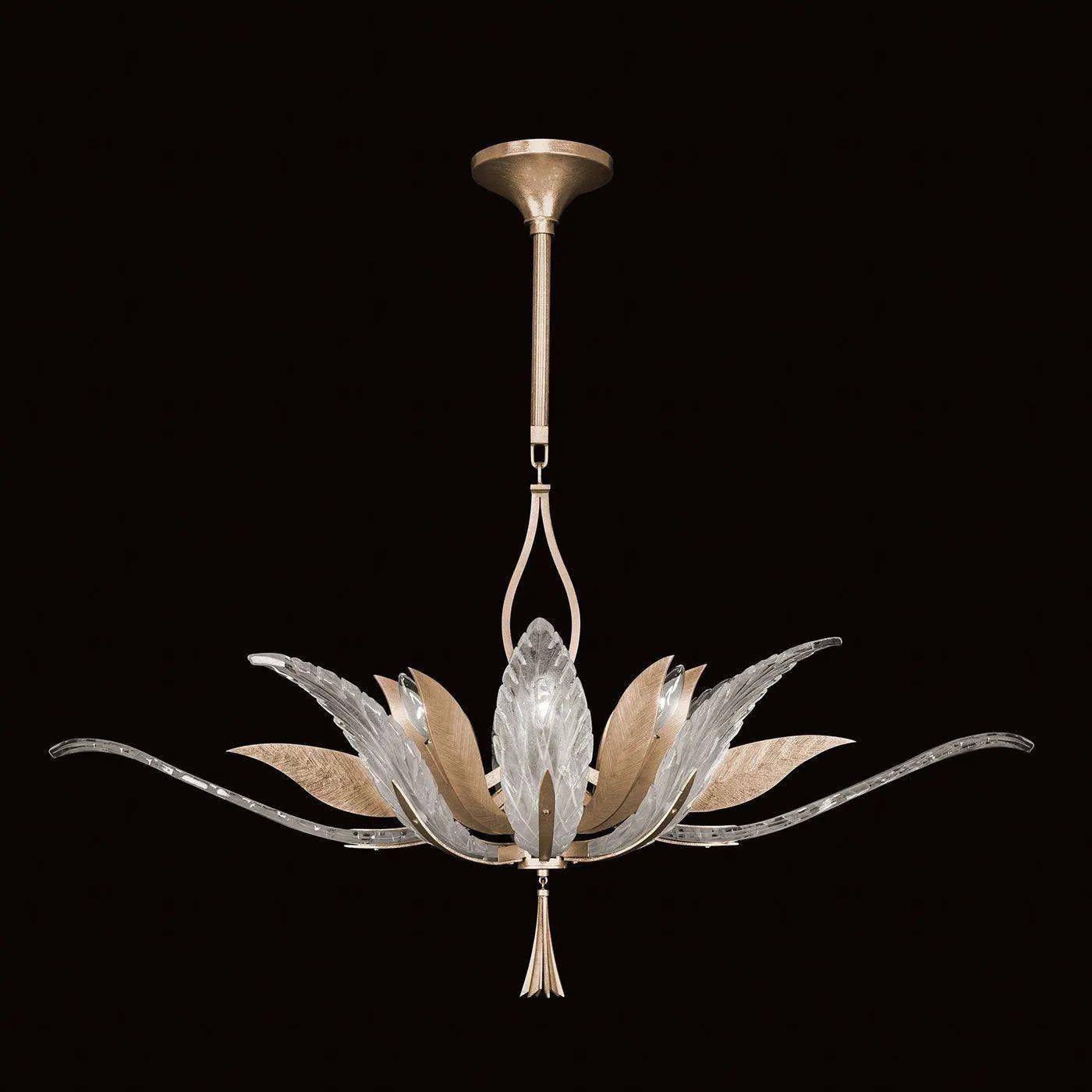 Fine Art Handcrafted Lighting - Plume 40-Inch Eight Light Pendant - 893740-21ST - Canada Light Shop