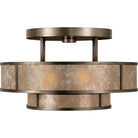 Fine Art Handcrafted Lighting - Singapore Moderne 24-Inch Three Light Semi-Flush Mount - 600940ST - Canada Light Shop