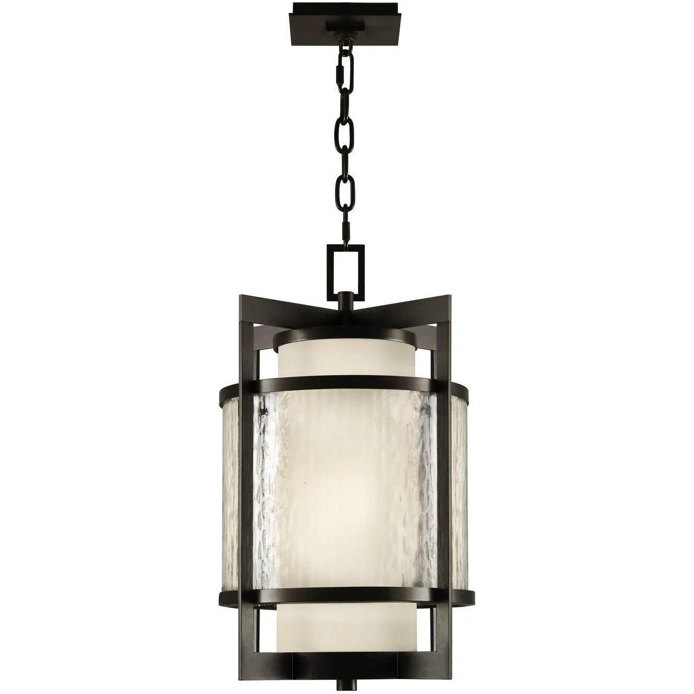 Fine Art Handcrafted Lighting - Singapore Moderne Outdoor 14-Inch Two Light Outdoor Lantern - 817482ST - Canada Light Shop