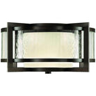 Fine Art Handcrafted Lighting - Singapore Moderne Outdoor 20-Inch Two Light Outdoor Flush Mount - 817982ST - Canada Light Shop