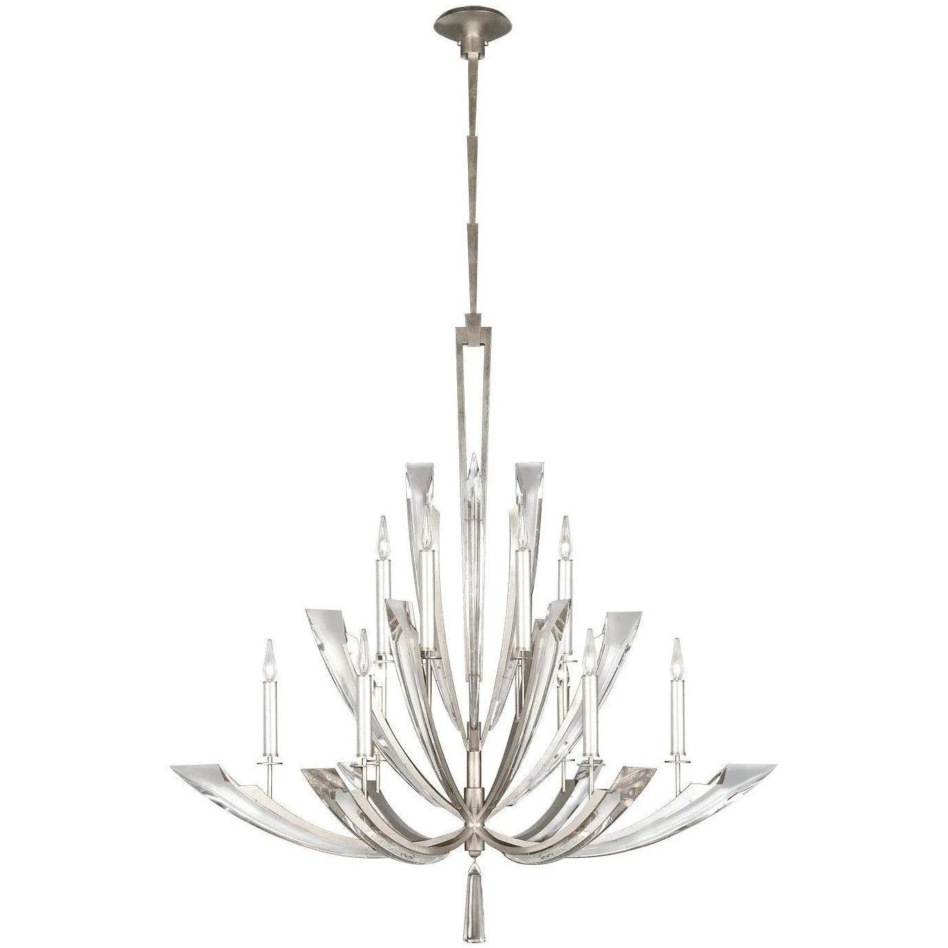 Fine Art Handcrafted Lighting - Vol de Cristal 54-Inch 12 Light Chandelier - 789840ST - Canada Light Shop
