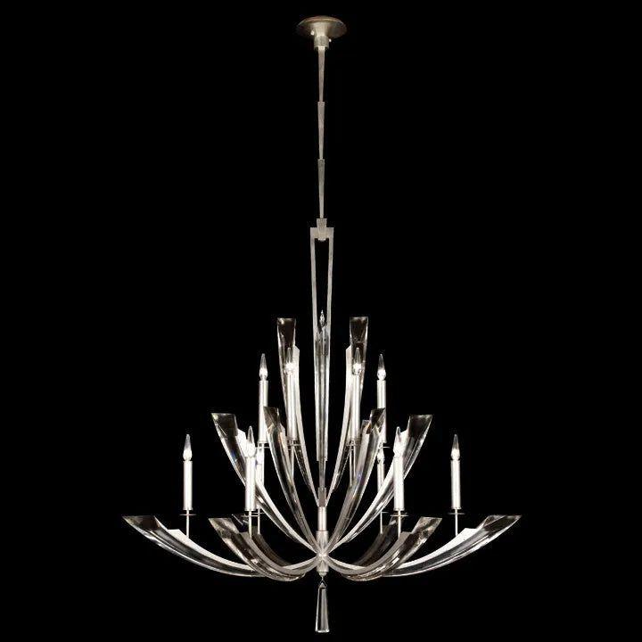 Fine Art Handcrafted Lighting - Vol de Cristal 54-Inch 12 Light Chandelier - 789840ST - Canada Light Shop