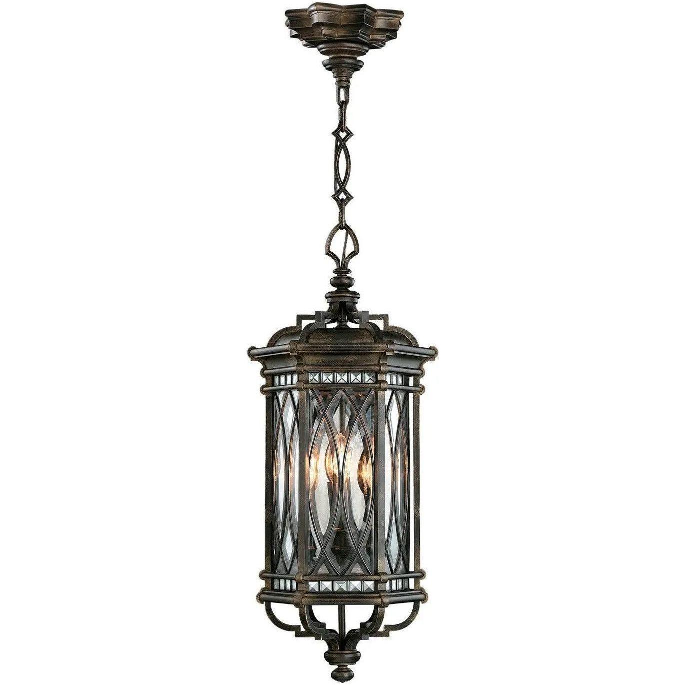 Fine Art Handcrafted Lighting - Warwickshire 13-Inch Four Light Outdoor Lantern - 610882ST - Canada Light Shop