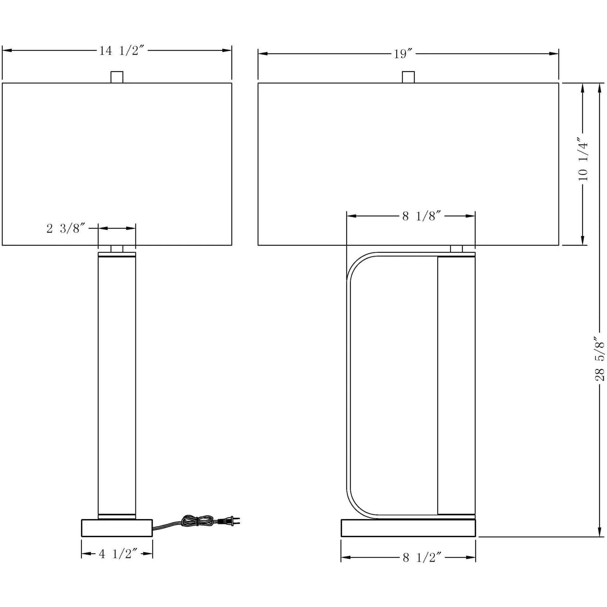 Flow Decor - Abby Table Lamp - 4095 - Canada Light Shop